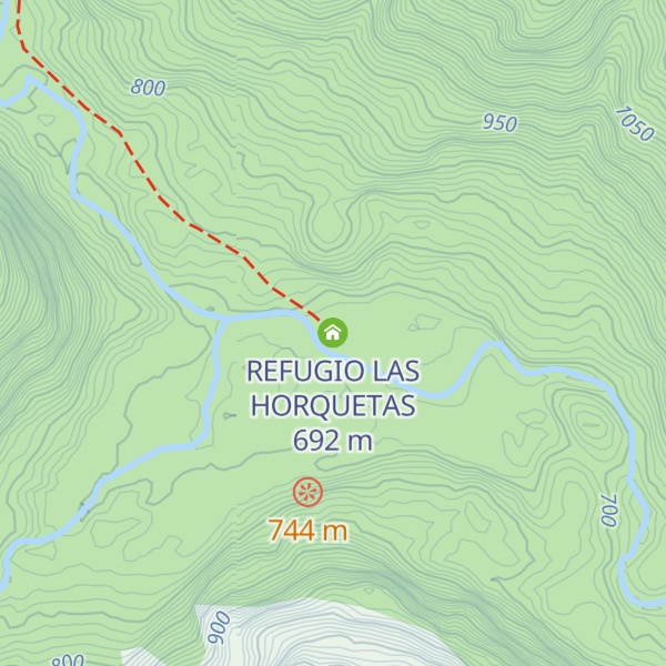 Map of REFUGIO LAS HORQUETAS