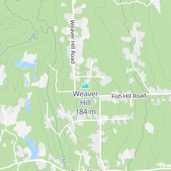 Map of Weaver Hill