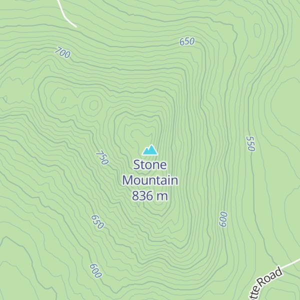 Map of Stone Mountain
