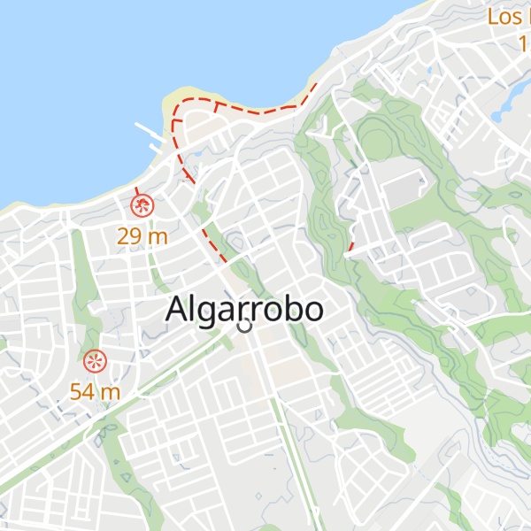 Map of Cabañas Banco de Chile