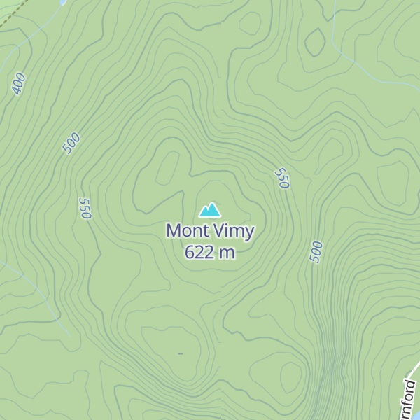 Map of Mont Vimy