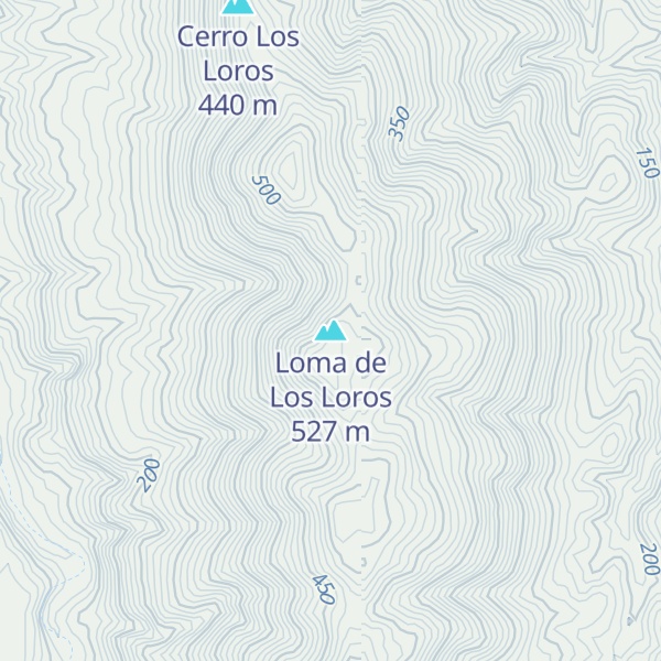 Map of Loma de Los Loros
