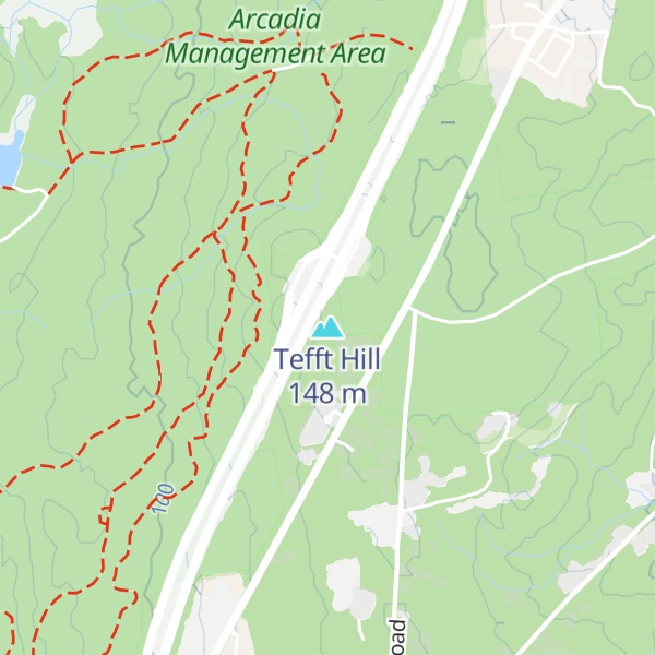 Map of Tefft Hill