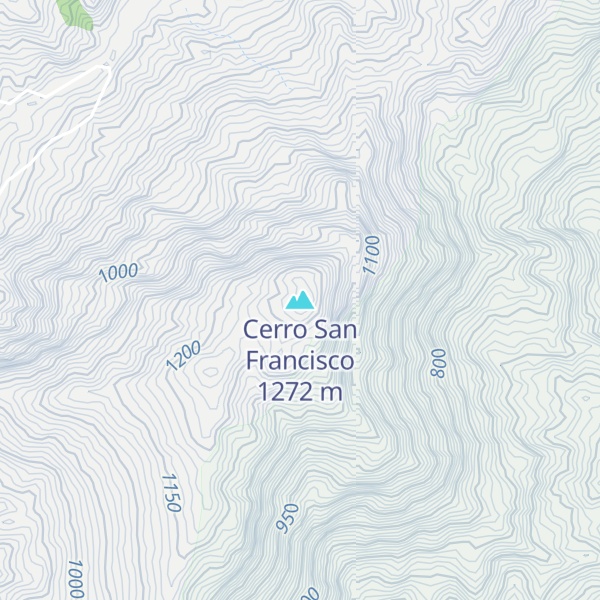Map of Cerro San Francisco