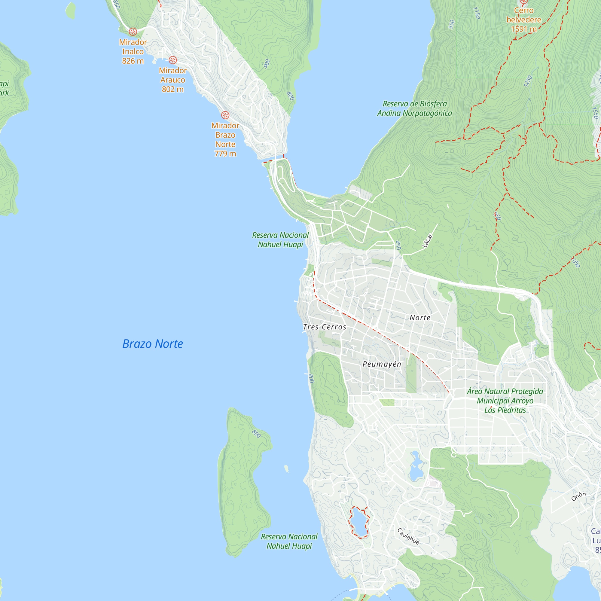 Cabañas Quetrihué map
