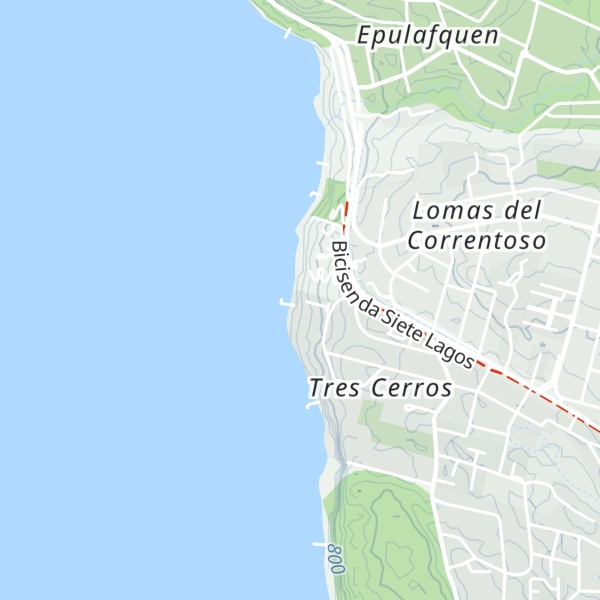 Map of Cabañas Quetrihué