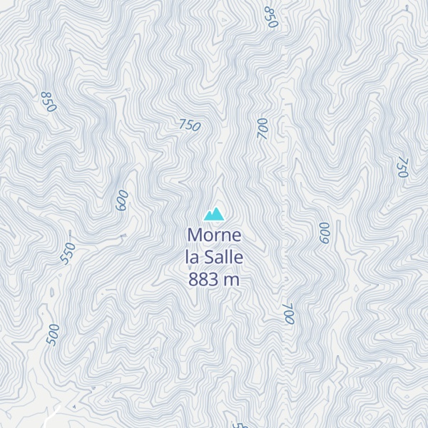 Map of Morne la Salle