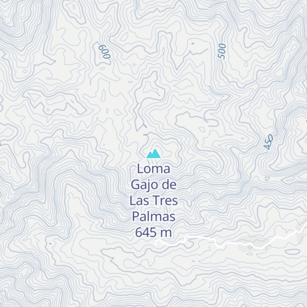 Map of Loma Gajo de Las Tres Palmas