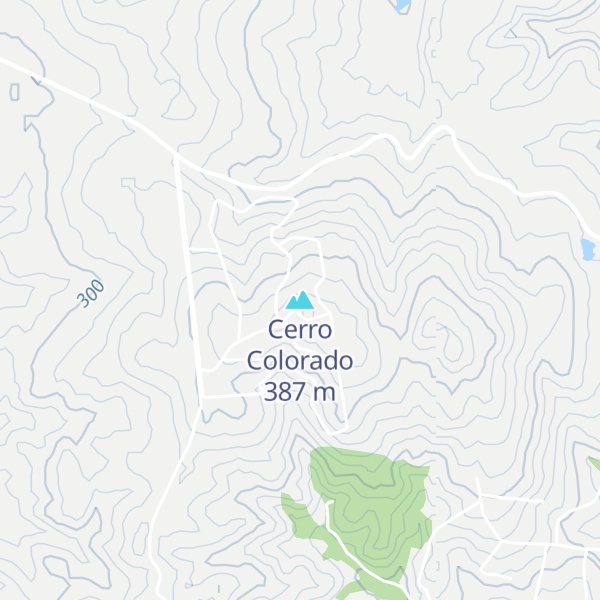 Map of Cerro Colorado