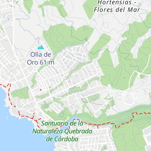 Map of Cabañas de Descanso Municipalidad de Ñuñoa
