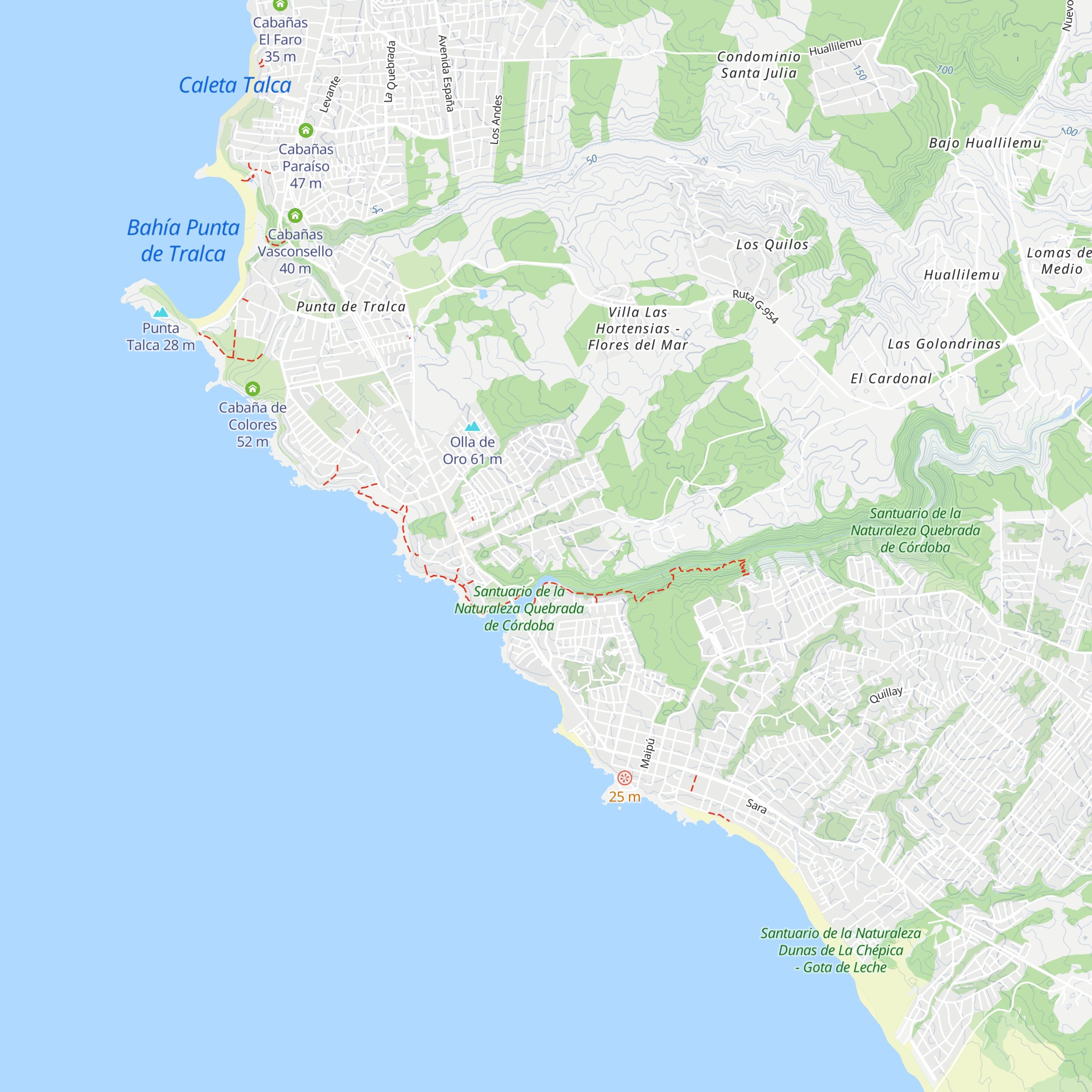 Cabañas Tu Bosque map