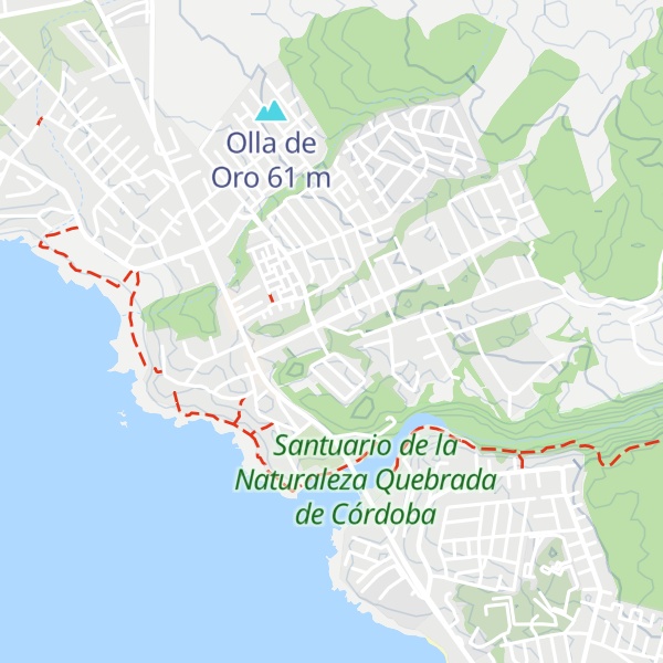 Map of Cabañas Quebrada del Colibrí