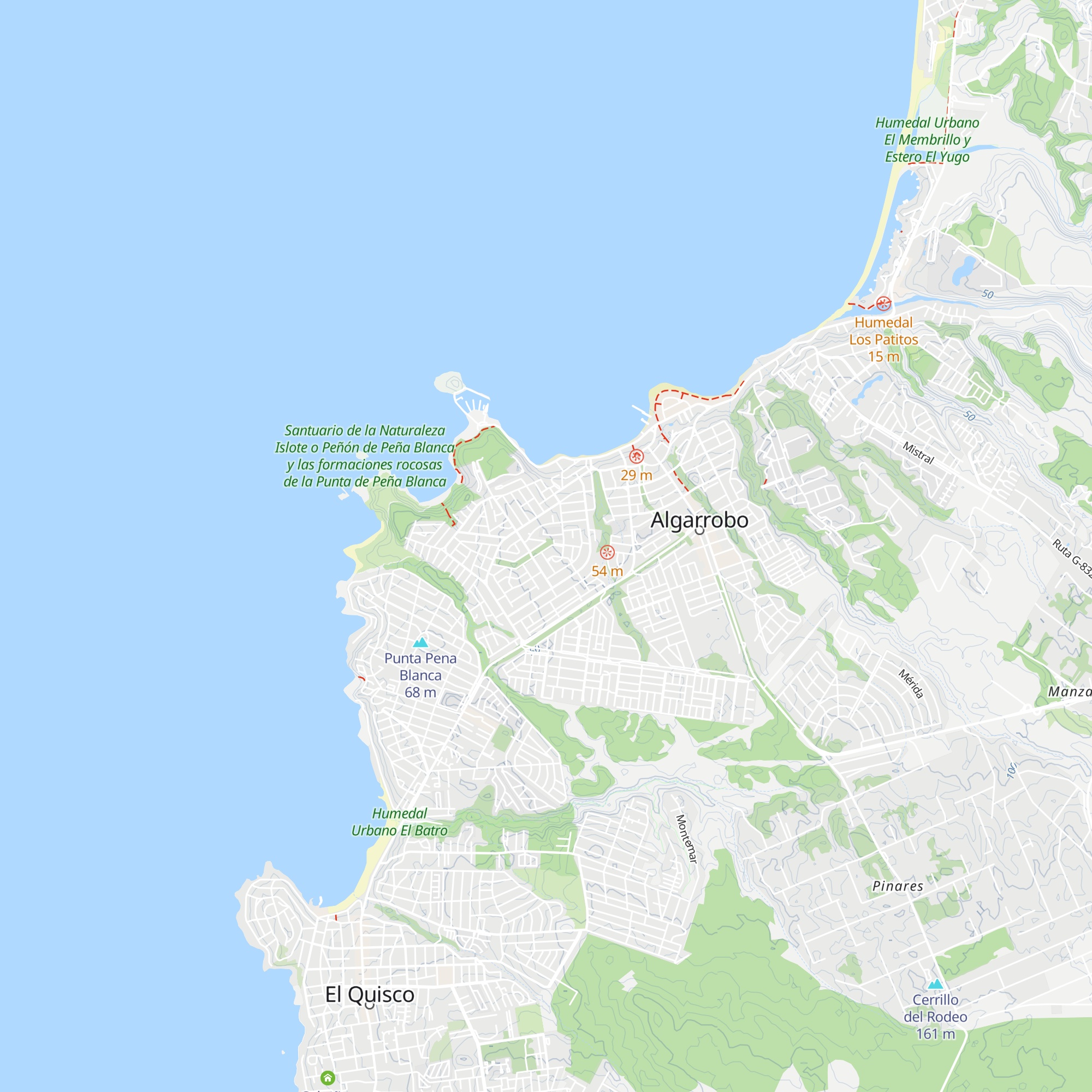 Cabañas El Bosque del Canelo map