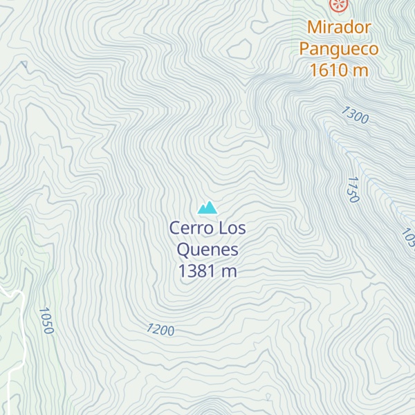 Map of Cerro Los Quenes