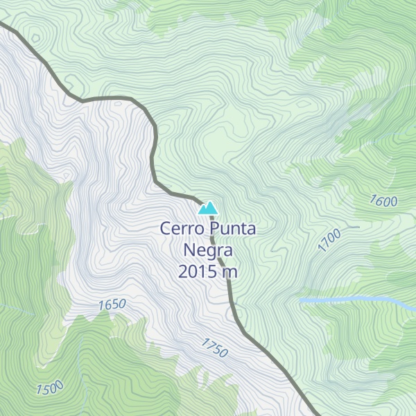 Map of Cerro Punta Negra