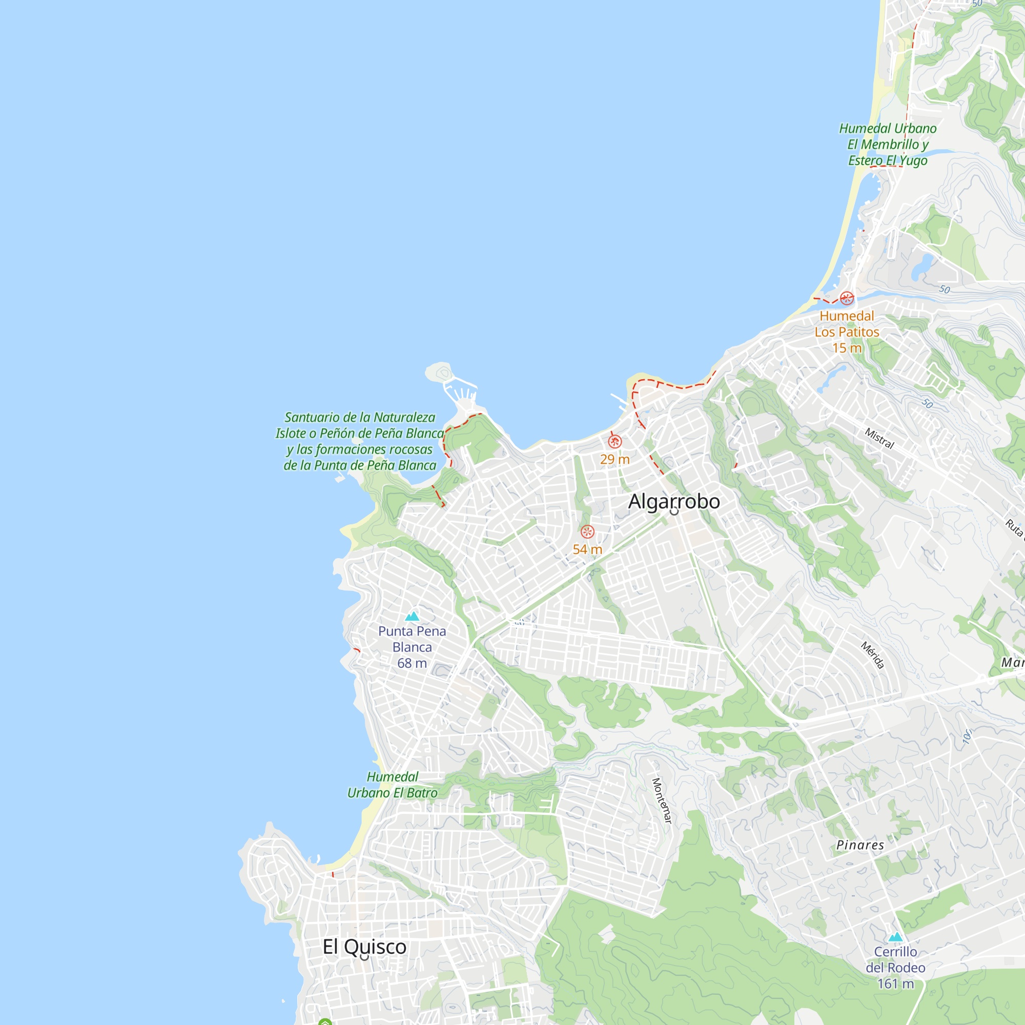 Cabañas El Canelo map