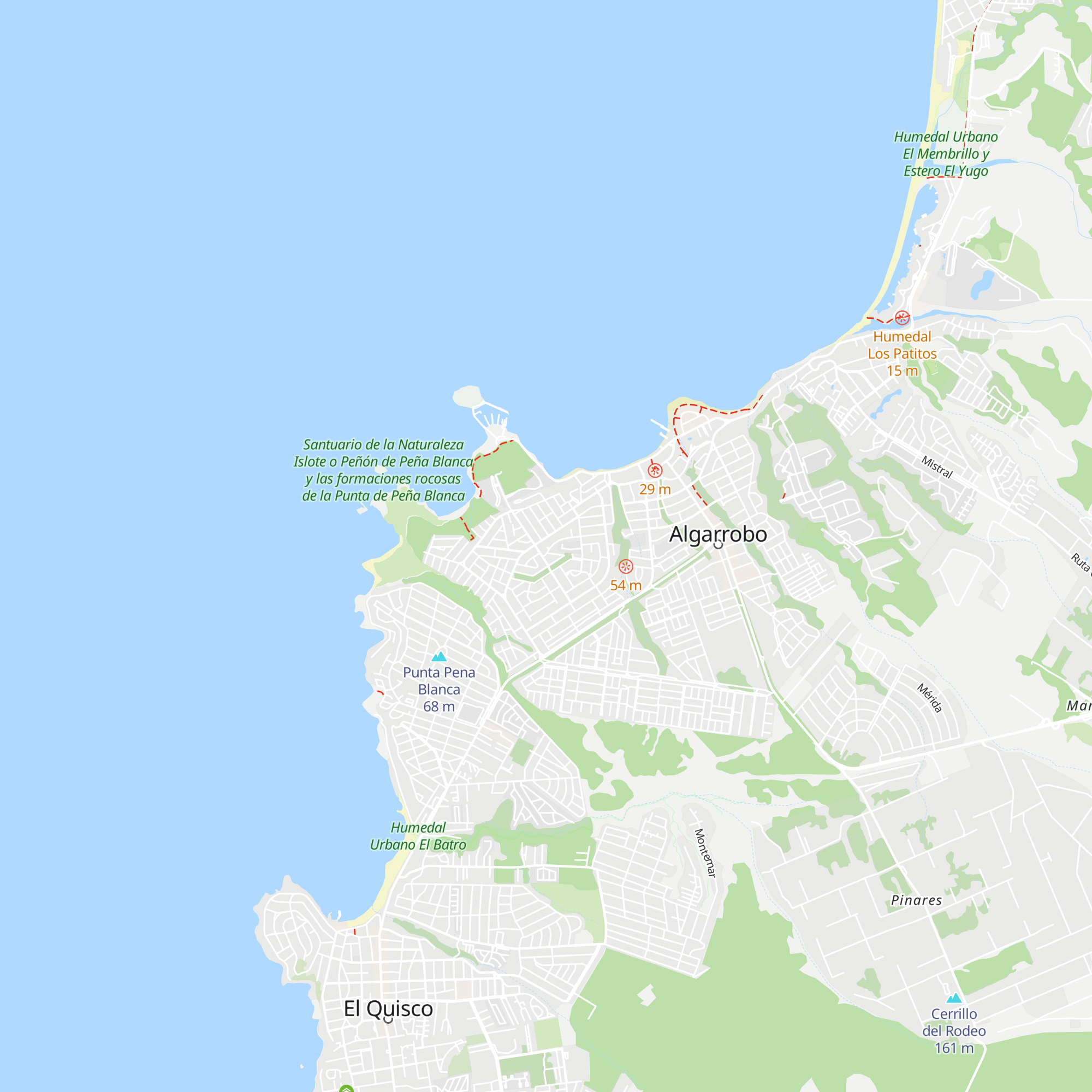 Cabañas El Canelo map