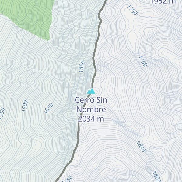 Map of Cerro Sin Nombre