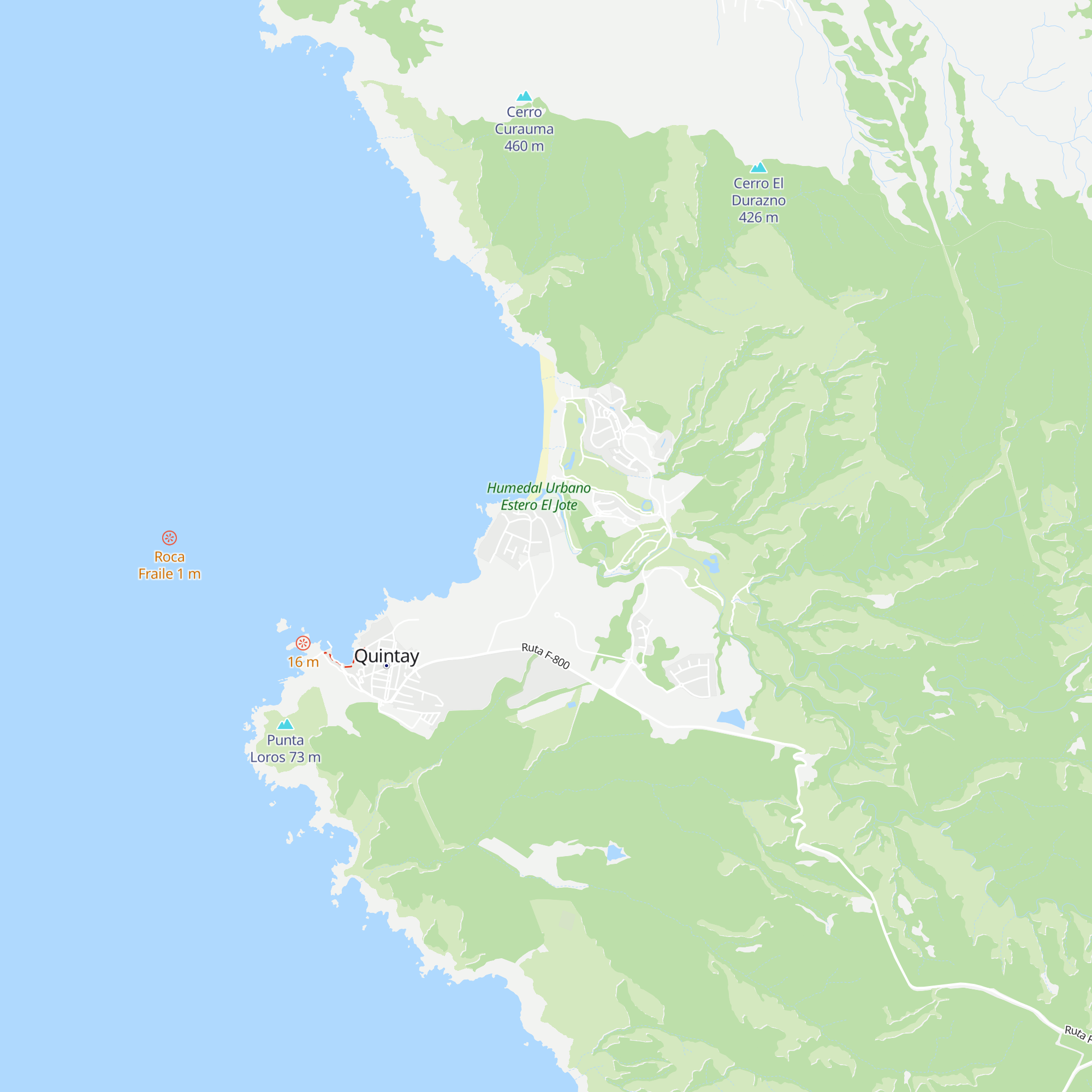 Cabañas Poco a Poco map