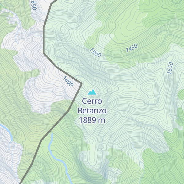 Map of Cerro Betanzo
