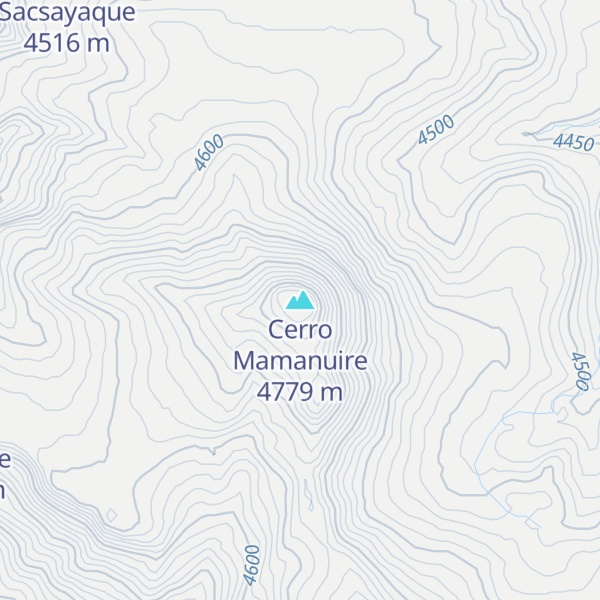 Map of Cerro Mamanuire
