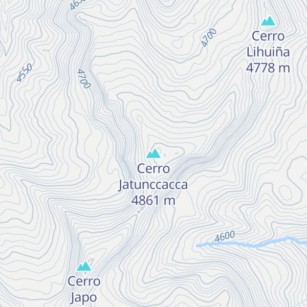 Map of Cerro Jatunccacca