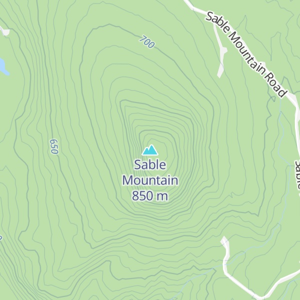 Map of Sable Mountain
