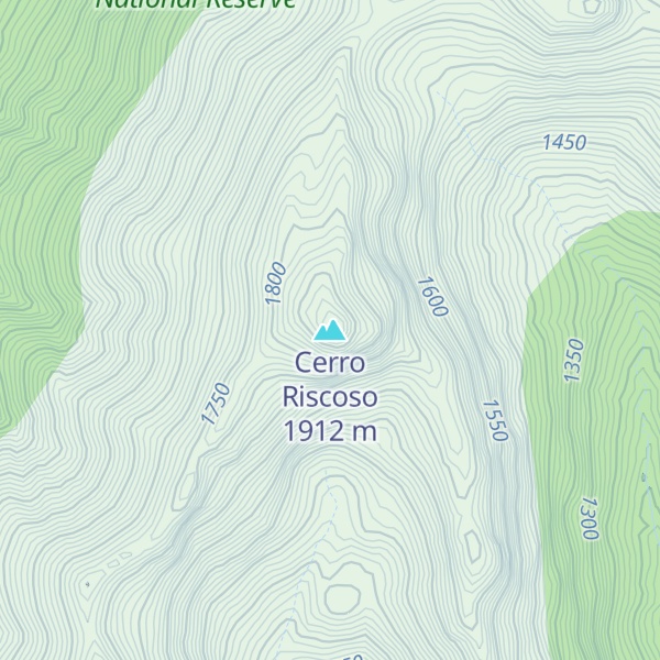 Map of Cerro Riscoso