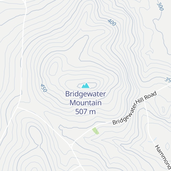 Map of Bridgewater Mountain