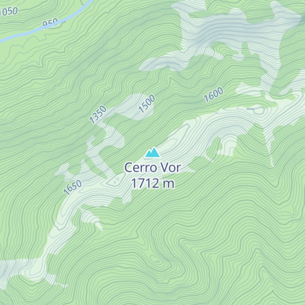 Map of Cerro Vor