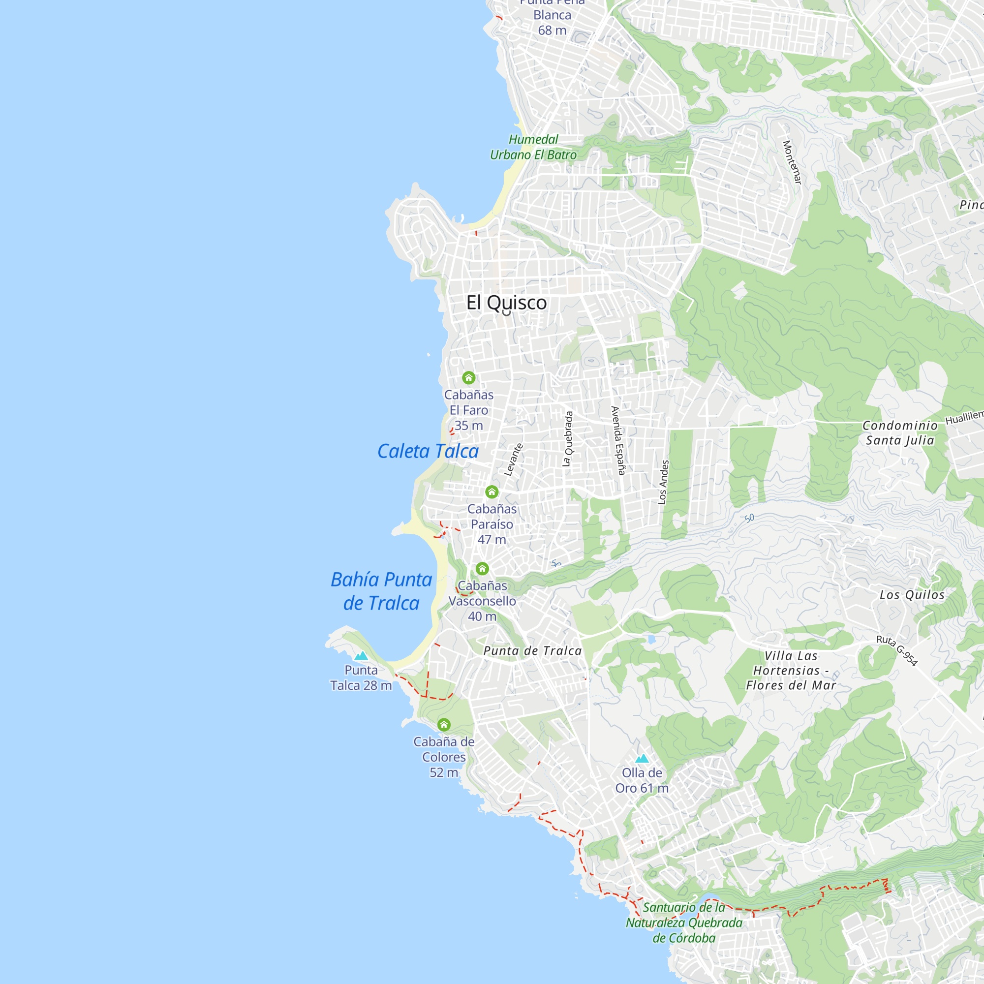 Cabañas Paraíso map