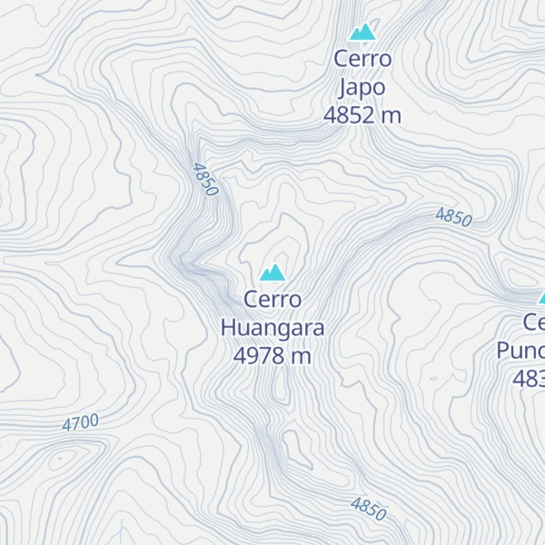 Map of Cerro Huangara