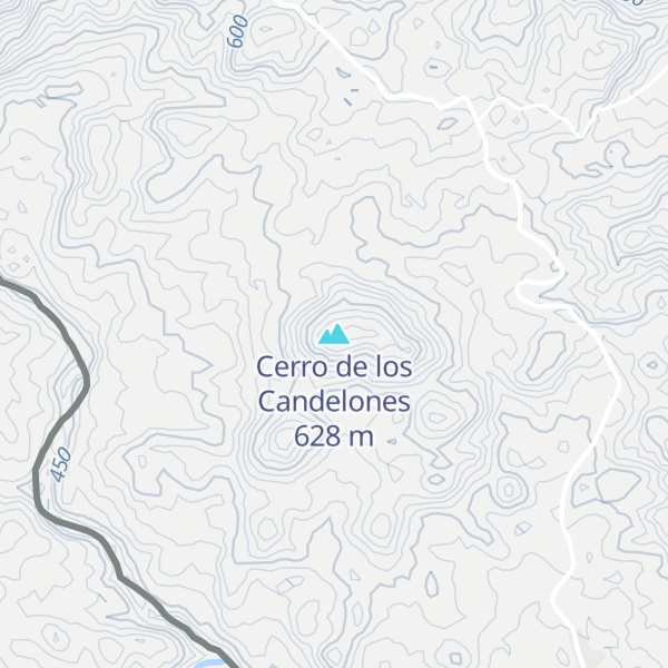 Map of Cerro de los Candelones