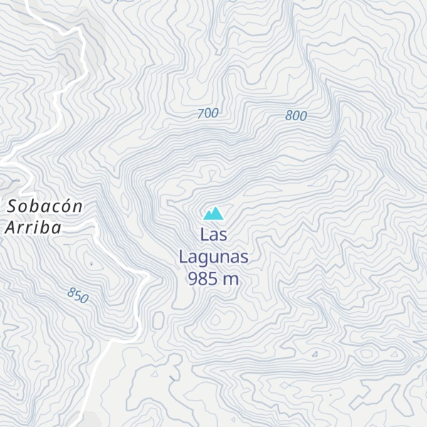 Map of Las Lagunas