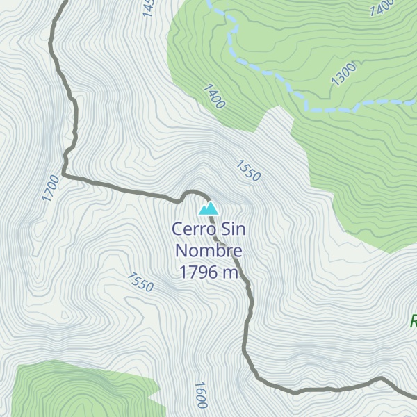 Map of Cerro Sin Nombre