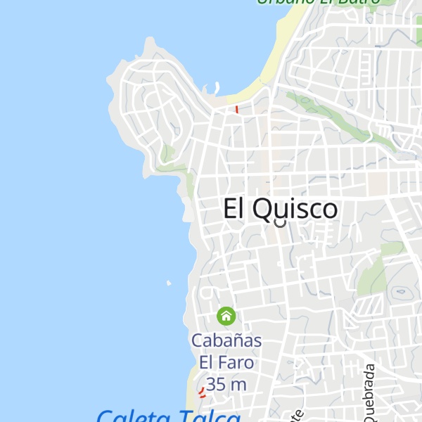 Map of Cabañas Perla Mar