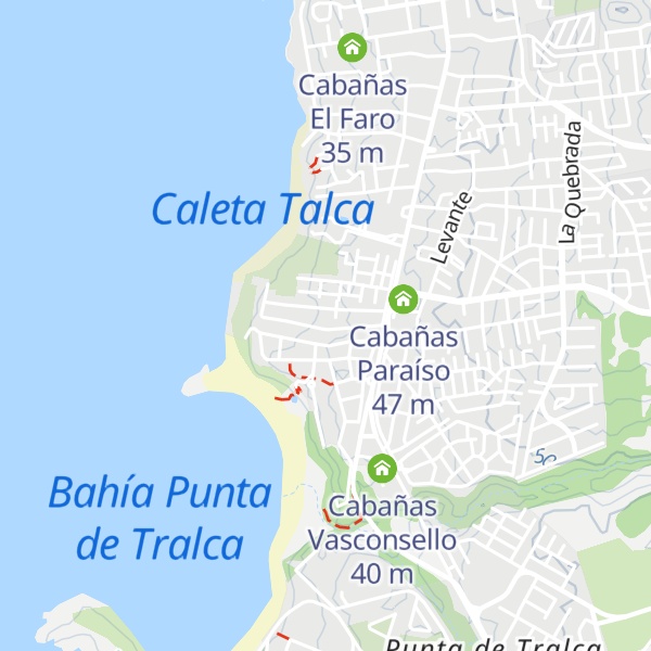 Map of Cabañas La Palmera