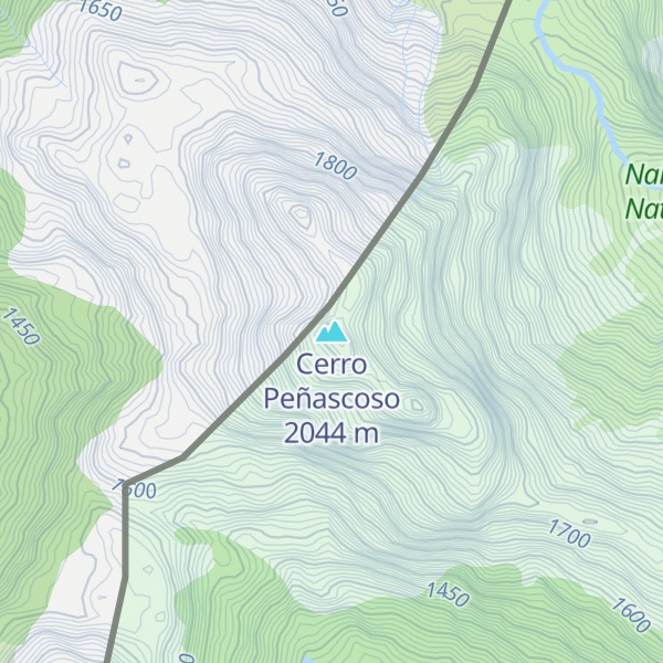 Map of Cerro Peñascoso
