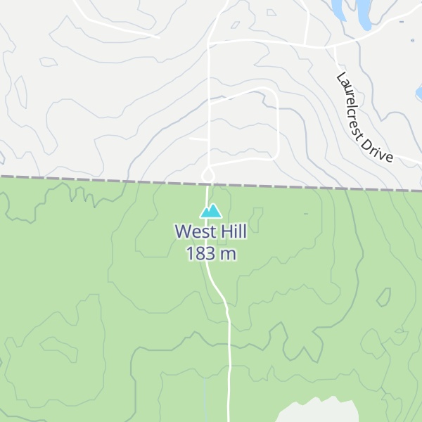 Map of West Hill