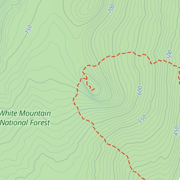 Map of Mount Pemigewasset