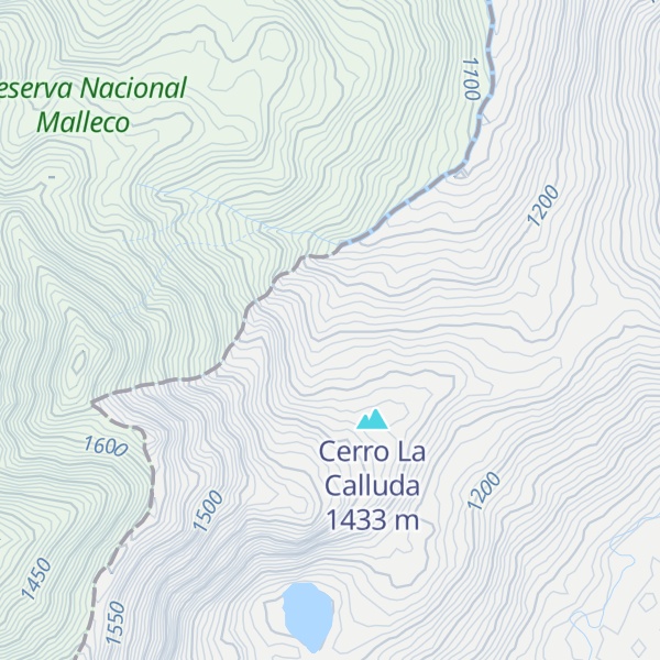 Map of Cerro Calluda
