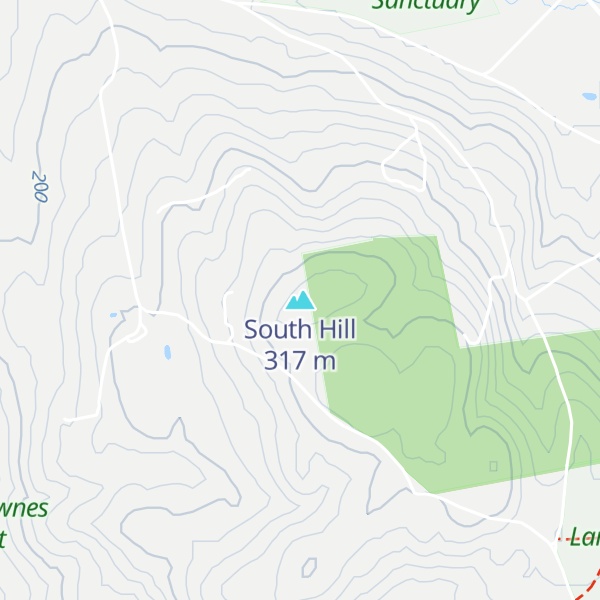 Map of South Hill