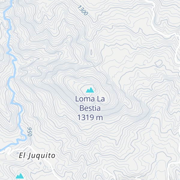 Map of Loma La Bestia