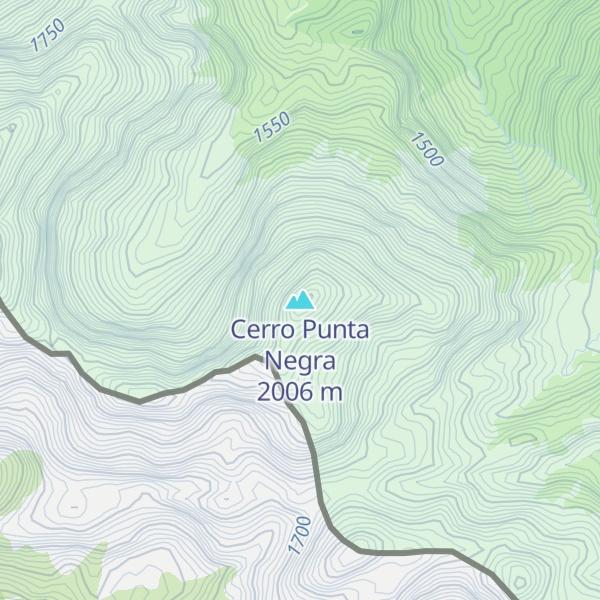 Map of Cerro Punta Negra