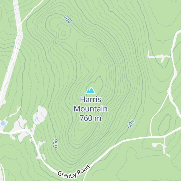 Map of Harris Mountain