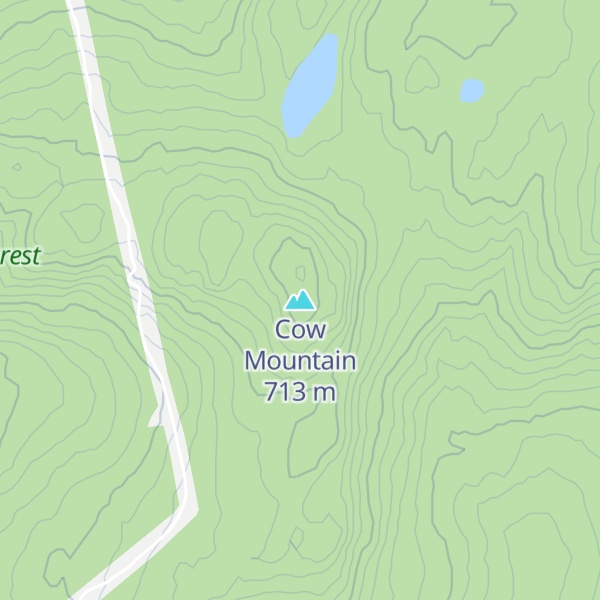 Map of Cow Mountain