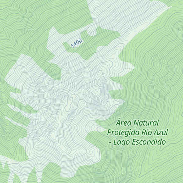 Map of Cerro Escondido