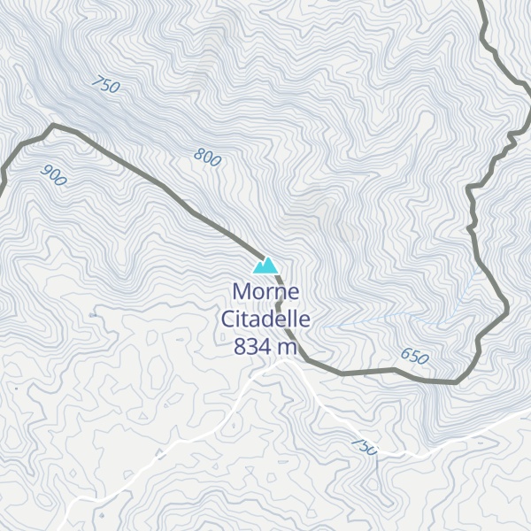Map of Morne Citadelle