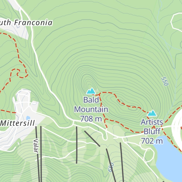 Map of Bald Mountain