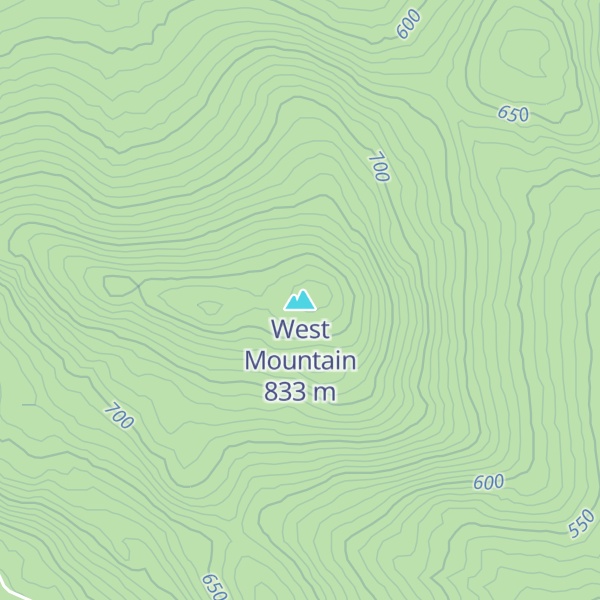 Map of West Mountain